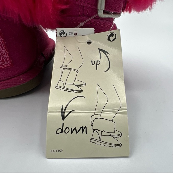 NEXT Kid's Babies Warm Winter Boots Pink UK size 3, US 4 - Picture 8 of 14